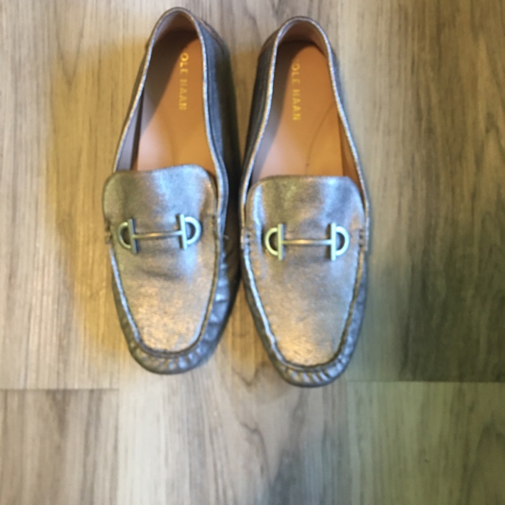 Cole Haan Metallic Loafers NWOB